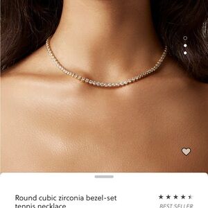 Jcrew cubic zirconia tennis necklace